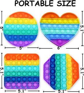 Juguete Sensorial Antiestrés de Burbujas Pop con Logotipo y Color Personalizados para Autismo, Ansiedad, Materiales de Plástico y Silicona para Niños y Adultos - Product Image 3