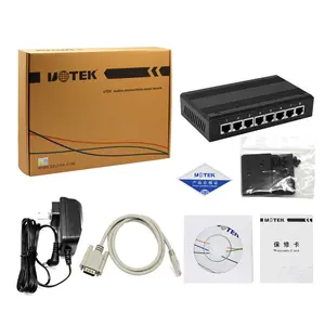 UOTEK UT-6808 TCP/IP To 8 Ports RS232/485/422 Serial To Ethernet Serial Device Server