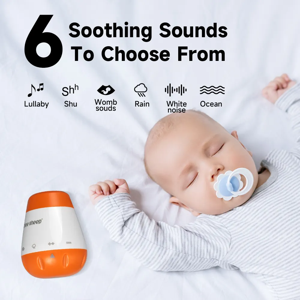 منتجات تجارية منتجات جديدة جهاز محمول للأرق بصوت أبيض لموسيقى الأطفال لتخفيف التوتر وصوت النوم