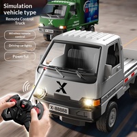 Camion de transport RC Wuling Hongguang de simulation transfrontalière, voiture électrique porteur pour enfants, pour garçons, course de drift, utilisation en intérieur