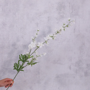 Arrangements de fleurs artificielles en soie de delphinium et de jacinthe à tige haute, style forêt, pour la décoration de la maison, du salon et de la table à manger - Product Image 6