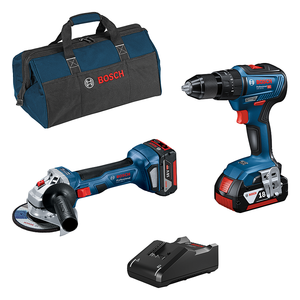GSB 18V-55 trapano a percussione GWS 18V-7 professionale smerigliatrice angolare Kit 4Ah batterie agli ioni di litio 0615990 m4a borsa per il trasporto - Product Image 1