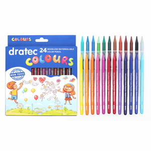 Ensemble de crayons de couleur sans bois EN71 personnalisés, crayons de couleur sans bois solubles dans l'eau, crayons de couleur sans bois pour le dessin des enfants - Product Image 2