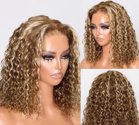 Perruque bouclée crépue noire volumineuse 13x4 Lace Front, résistante à la chaleur, en cheveux synthétiques, pour femmes européennes et africaines