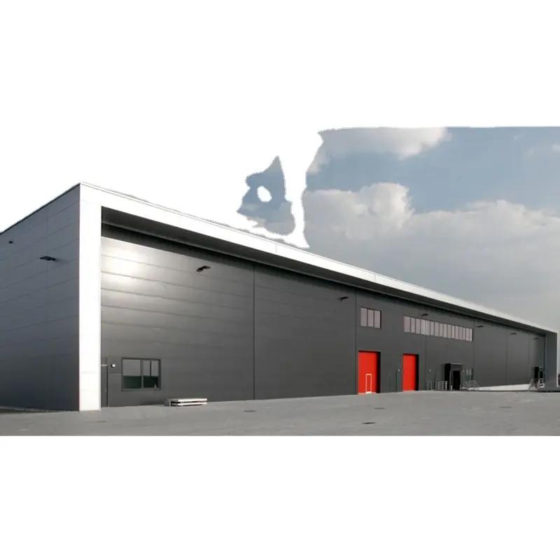 Hot Selling Stahl konstruktion Bau Fertighaus Lager/Werkstatt/Bürogebäude zu verkaufen