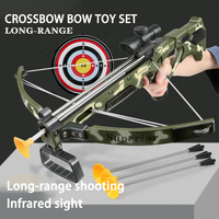 Offre Spéciale Mini camouflage arbalète infrarouge arc et flèche jeu de tir électronique jouet petit Style arbalète en plastique