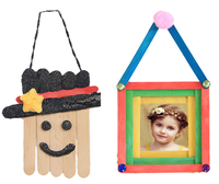 Bâtonnets de glace en bois colorés avec Logo imprimé, 93mm, 114mm