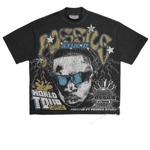 T-shirt Oversize à Manches Courtes en Coton Tricoté 100% Coupe Classique pour Fabricants de Vêtements, Lavage Acide, Écologique, Idéal pour l'Impression - Product Image 5