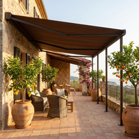 Toldo Retráctil de Aleación de Aluminio Ecológico, Protección UV, Diseño Resistente al Viento, Tamaño y Color Personalizables, Opción Motorizada