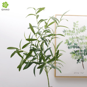 10 Ramas de Hojas de Olivo Artificiales de 95 cm de Altura, Simulación de Plantas Verdes Decorativas para Interiores - Product Image 5