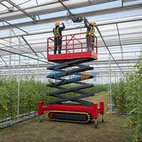 Plateforme élévatrice à ciseaux tout-terrain certifiée CE, plateforme élévatrice à ciseaux autopropulsée