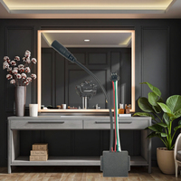 Interrupteur de lumière de miroir de lumière blanche et chaude à trois vitesses sensible au toucher Commutateur de capteur 12v-24v DC/USB/TYPE C