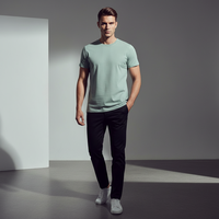 Camiseta de algodón de 250 g de alto gramaje, estilo vintage, cepillada, lisa, para hombre, con logo personalizado, de corte holgado, camisetas lisas de alto gramaje.