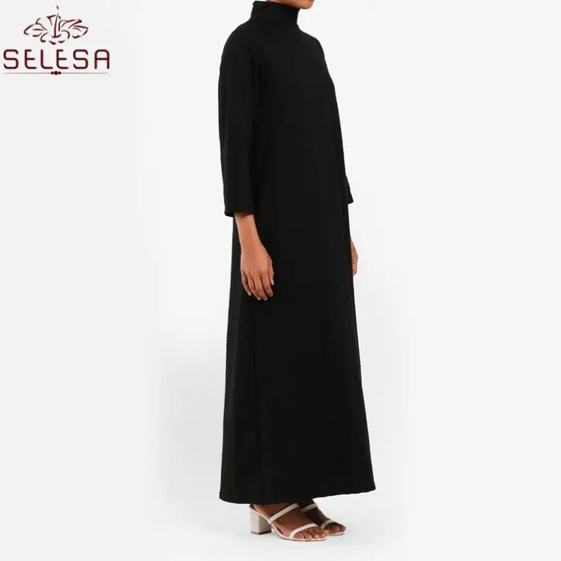 Blusa موهير المانجا Larga الربيع النساء ملابس بنت مفتوحة لينة كريب عباية فستان طويل يتوهم زهرة الإسلامية الملابس