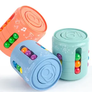 Красочные Волшебные вращающиеся игрушки, креативные забавные антистрессовые кубики для обучения, спиннинг на палец, игрушка для снятия стресса для взрослых и детей