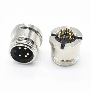 Connector Supplier 7/8 Connector 4 5 Pin Manufacture Distribution Junction Box Circular Socket Waterproof Connector