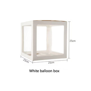 Scatole quadrate trasparenti Love Baby Balloon Box scatola dolce regalo di nozze - Product Image 4