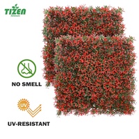 Tizen vente en gros haie topiaire usage intérieur extérieur comme toile de fond de mur vert suspendu mur de plantes d'herbe artificielle