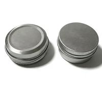 OEM Maßgefertigte Silberne Aluminium-Dosen mit Glanzoberfläche, Schraubverschluss-Behälter für Lose Puder, Hautpflege, Gesichtscreme, Kosmetik, Rouge