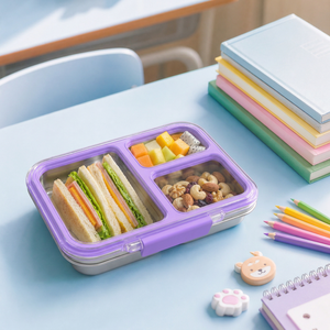 AOHEA - Lonchera Personalizada con Diseño Único, Contenedor de Alimentos Hermético con Tapa de Tritán, Lonchera Infantil de Acero Inoxidable 304, Bento Box - Product Image 2