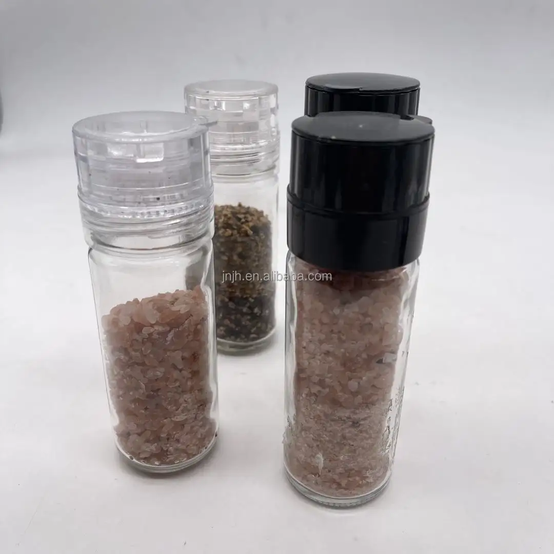 100ml glass spice bottle with grinder