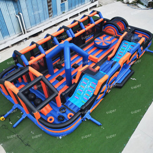Parc <span class=keywords><strong>gonflable</strong></span> personnalisé avec parcours d'obstacles, jeu interactif boule de démolition, aire de jeux pour adultes et enfants, pour événements et <span class=keywords><strong>location</strong></span> commerciale - Product Image 2