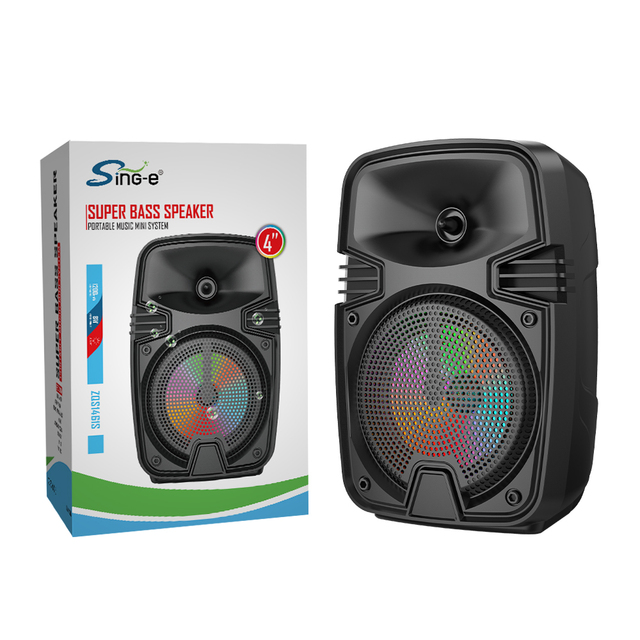 SING-E Zqs1328s Mini Wireless Blue Tooth Speaker Factory Special Batch Home Party Stage Computer RGB LED USB FM