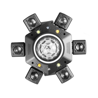QSE éclairage 150W 6 bras kaléidoscope lumière LED bande RGBW Laser stroboscopique DMX piste de danse scène lumière DJ Disco IP33 6000K Ra90