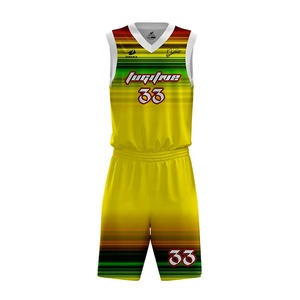 Uniforme de Baloncesto de la Euroliga Sublimado Personalizado, Diseño de Color Verde - Product Image 3
