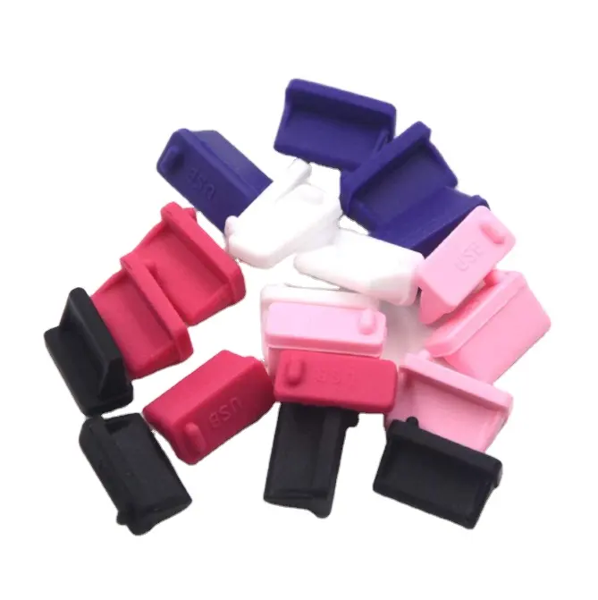 2021 New silicone USB dust plug dust cover for Desktop PC Laptops Black