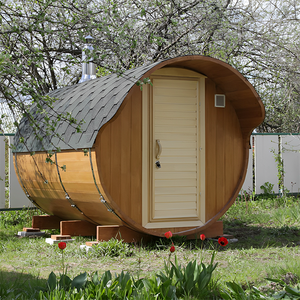 Tuin Buiten 4 Persoons Houten Vat Houtkachel Stoomsaunakamer - Product Image 6