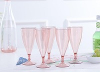 Service de verres à vin de voyage portables, 5 pièces, verres à Champagne, ustensiles de cuisine réutilisables, en plastique, avec bouteille de rangement
