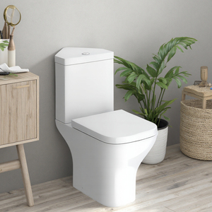 Sanitario de cerámica moderno y elegante personalizado Vaso <span class=keywords><strong>Inodoro</strong></span> Altura cómoda <span class=keywords><strong>Inodoro</strong></span> de esquina sin montura Función de doble descarga Diseño de fácil uso - Product Image 4