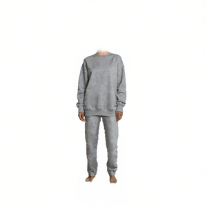 HDJ 2 Piece Set <b>Tracksuit</b> Jogger Suit Oversized Sweatshirt and Pants Loungewear Activewear H7022-5Sweatshirt+H7024-5Pants - Product Image 1