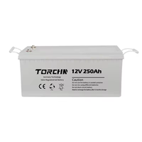 Batterie gel Thinmax Deep Cycle 12V 200AH de haute qualité pour système de stockage d'énergie solaire avec garantie d'un an