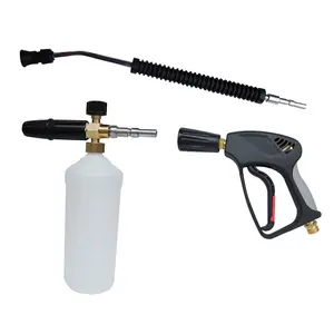 Kit para pistola de espuma, conjunto profissional para pistola de água, lançador de espuma, com alavanca de pressão