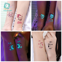 Tatouages temporaires pour femme femme, autocollants de corps de fête romantique de confession d'amour de mariage, couples de faux tatouages de la Saint-Valentin