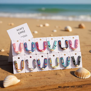 Braccialetto Intrecciato con Conchiglie PULSERA 12 Pezzi Fatto a Mano - Product Image 3