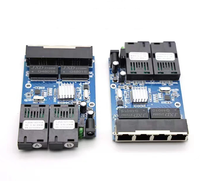 10/100/1000M commutateur de Fiber de métro, commutateur de Fiber optique Ethernet convertisseur de 20KM 2 Fiber 4 RJ45 Gigabit carte PCBA