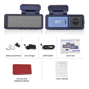 كاميرا سيارة M6 بشاشة 3.2 بوصة ودقة 4K و1080P HD مع كاميرا مزدوجة ورؤية ليلية ومراقبة وقوف السيارات وواي فاي وGPS - Product Image 4