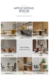 Muebles de oficina Ergonomie ejecutiva Sala de conferencias Tapicería de tela Brazo giratorio Alto ajustable Reunión Silla de oficina - Product Image 6