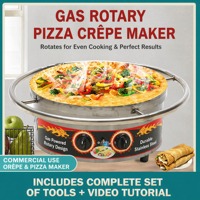 Machine à crêpes électrique rotative commerciale 40-45-50 cm pour la vente en gros de nourriture de rue