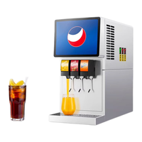 Machine à boissons gazeuses intégrée à eau froide, distributeur de soda à 3 têtes, système Postmix pour restaurants modernes