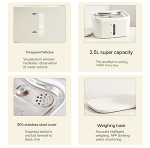 Thông Minh Ứng Dụng Điều Khiển Pet Nước Quả Tự Động Cảm Biến 2.5L Công Suất Lớn 304 Thép Không Gỉ Im Lặng Không Dây - Product Image 3