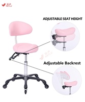 ANTLUPLUS Chaise Selle Ergonomique Réglable en Hauteur, Tabouret de Salon Équestre, Tabouret de Barbier, Chaise de Barbier