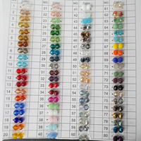 Perles en cristal facettées en vrac pour la fabrication de bijoux, vente en gros, Pujiang, 6x4mm, 8x6mm
