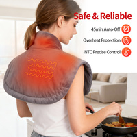 Calentador de Cuello y Hombros Acogedor con 3 Niveles de Calor, Terciopelo Polar para Nudos Musculares, USB para Trabajadores de Escritorio, Escritores y Personas con Cuello Rígido por Largas Horas