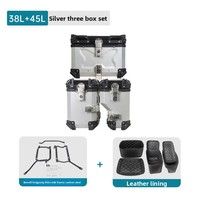 Boîte latérale pour moto Benelli Jinpeng 502X, support à trois boîtes, alliage d'aluminium, capacité 38L/45L