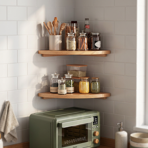 New Carbon Steel Non-Folding Double Tier Eco-Friendly Standing Scalable Width <b>Kitchen</b> Microwave Oven Multifunction <b>Storage</b> <b>Rack</b> - Product Image 3