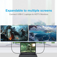 Câble adaptateur USB-C vers HDTV haute vitesse 4K30Hz, boîtier en aluminium, connecteur Type-C mâle-mâle, disponible en 1M, 2M, 3M pour ordinateur portable et téléviseur